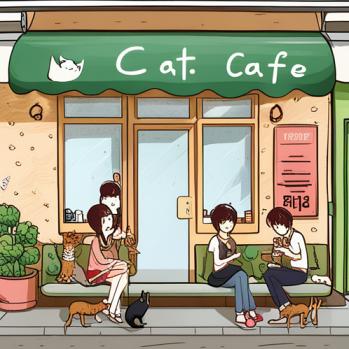 고양이카페에서 홍대 분위기를 만나보세요!